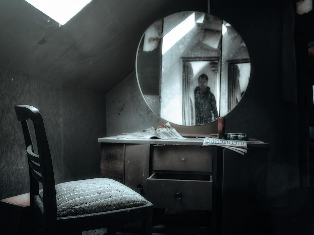 chambre avec miroir